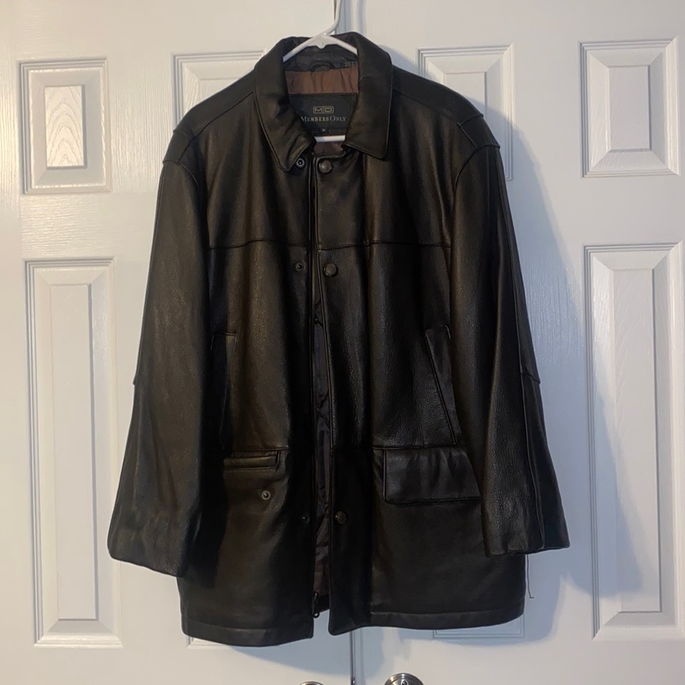 GENUINE BEAUTIFUL BROWN LEATHER JACKET